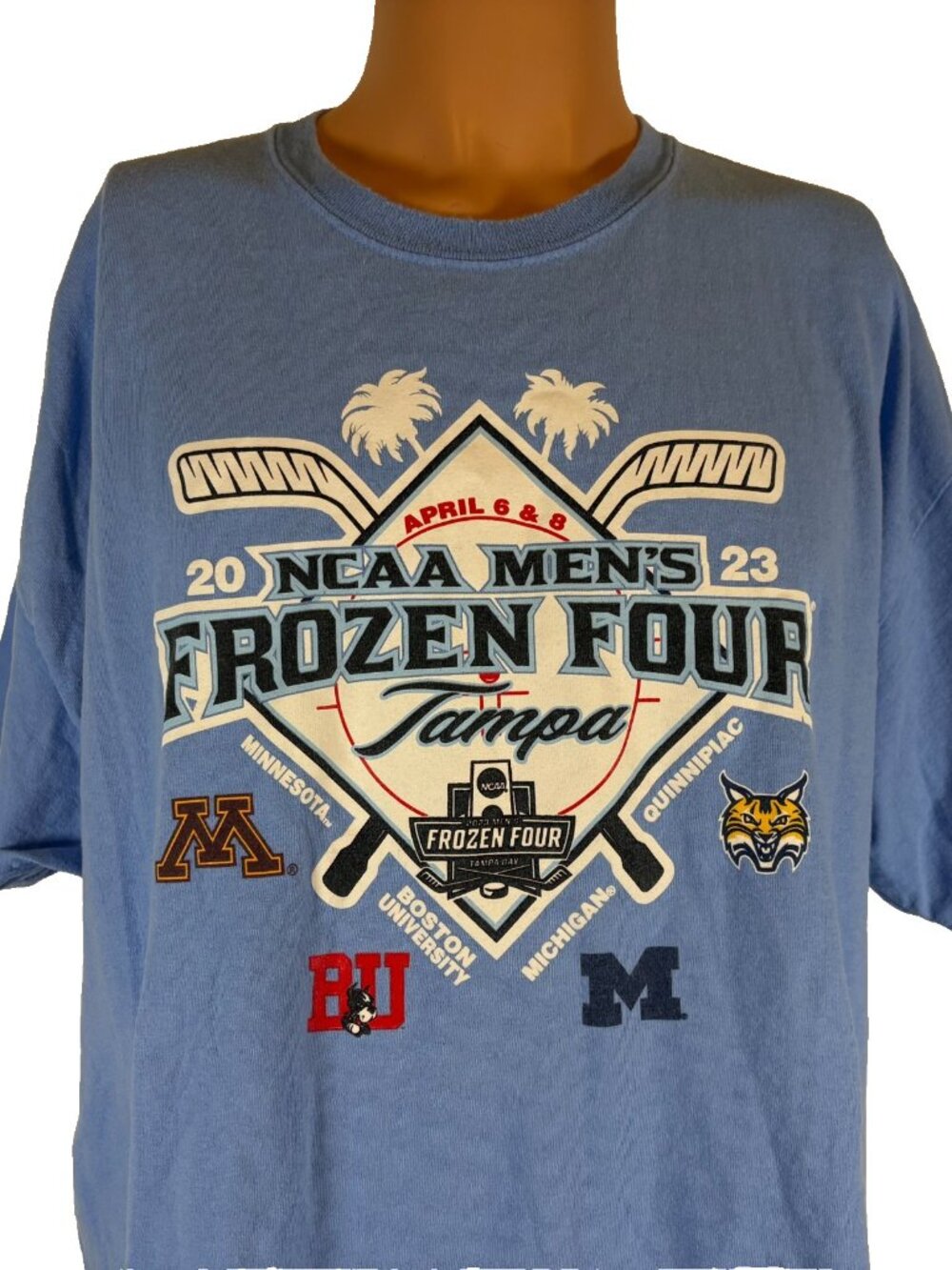 NCAA Frozen Four T Shirt Mens Size 2XL College Ice Hockey 2023